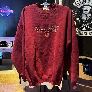 Vintage Texas A&M Aggies Deep Red Crewneck Sweater